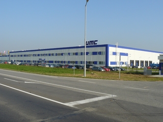 UMC Nové Mesto nad Váhom - production hall with new office administration (Universal Media Corporation)